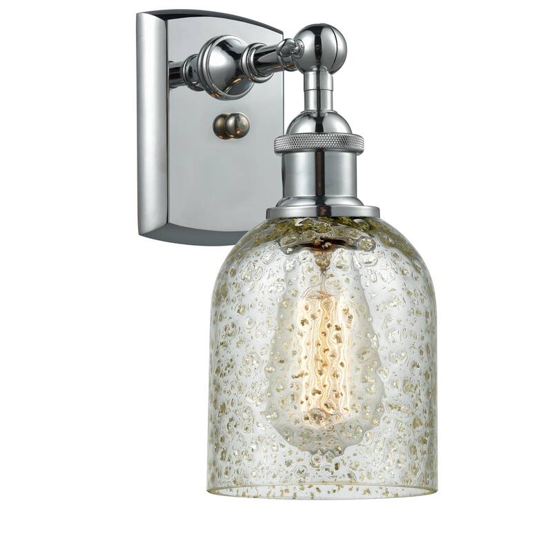 Innovations Lighting Caledonia 12" Tall Bathroom Sconce - Polished Chrome / Mica
