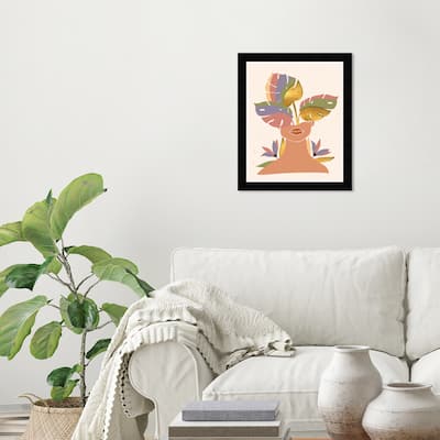 Wynwood Studio Prints Floral and Botanical Blooming Beauty Brown and Taupe Tropical Wall Art Canvas Print