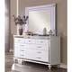 preview thumbnail 4 of 10, Derc Contemporary 2-piece 7-Drawer Dresser and Mirror Set by Furniture of America