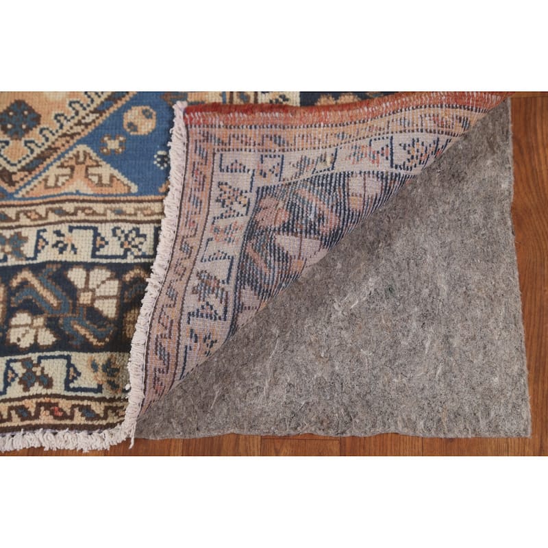 Tribal Bakhtiari Persian Vintage Area Rug Handmade Wool Carpet - 6'7"x 9'10"