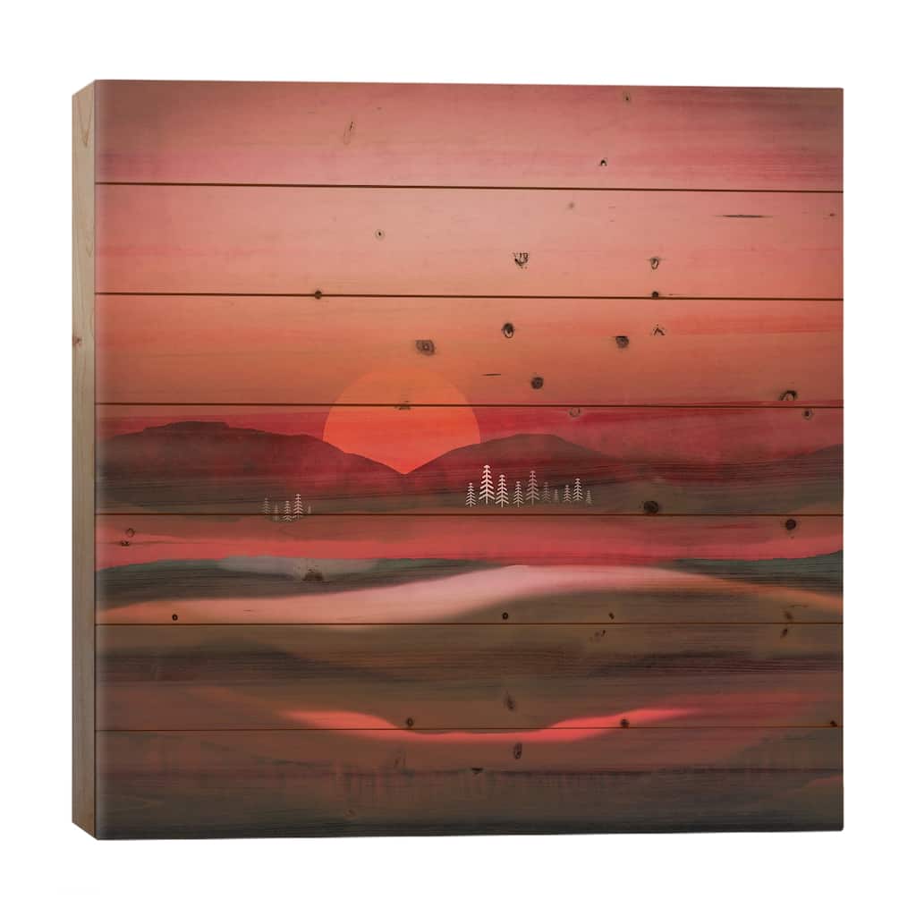 Solitude Print On Wood by SpaceFrog Designs - Multi-Color