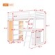 preview thumbnail 20 of 18, Wooden Twin Size Loft Bed Frame with L-shaped Desk, Multi-layer Shelves, Drawers, Oleophobic Board, Ladder, Guardrails