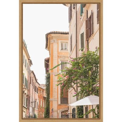 Streets of Rome by Henrike Schenk Framed Canvas Wall Art Print - Sylvie Maple