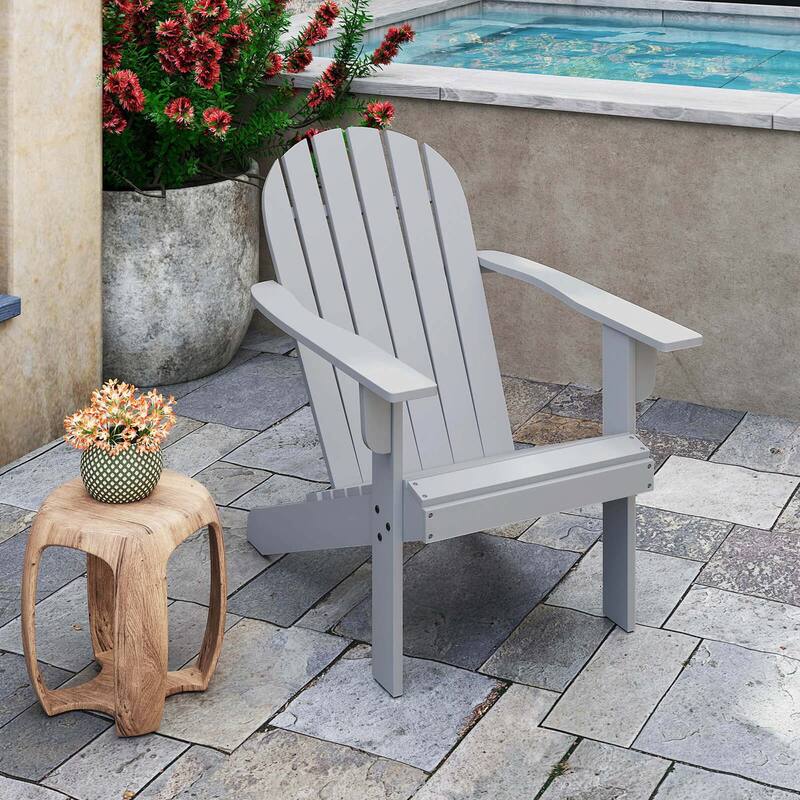 Costway Patio Adirondack Chair with Inclined Seat High Backrest & Wide - See Details