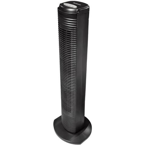Holmes Oscillating Tower Fan, Black, 31 Inches