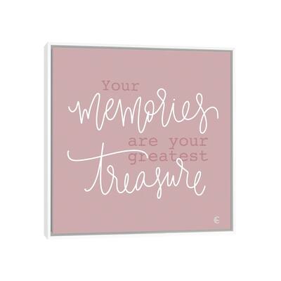 iCanvas "Your Memories Are Your Biggest Treasure" by Fearfully Made Creations Framed Canvas Print