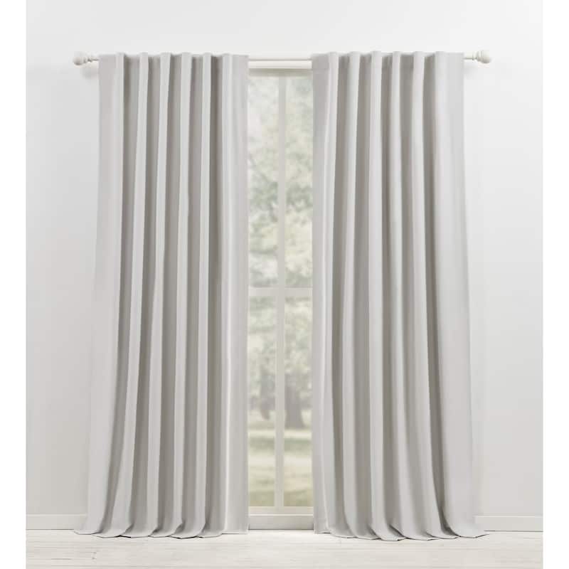 Lauren Ralph Lauren Waller Blackout Back Tab/Rod Pocket Single Curtain Panel - 52x108 - Silver