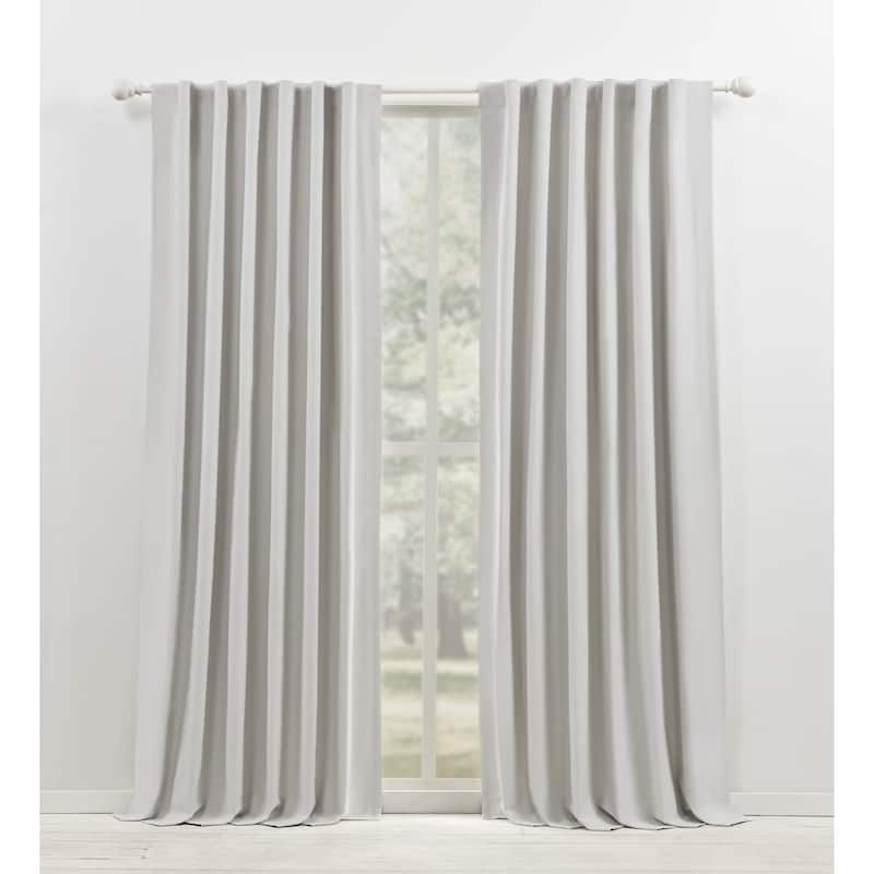 Lauren Ralph Lauren Waller Blackout Back Tab/Rod Pocket Single Curtain Panel - 52x84 - Silver