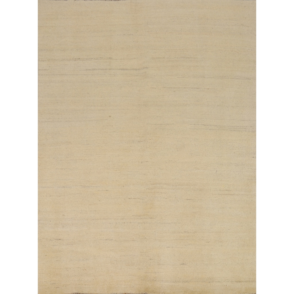 Modern Gabbeh Oriental Rug Handmade Wool Carpet - 4'10"x 6'2"