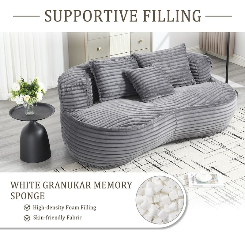 Comfort Lounger High Back Bean Bag Chair