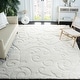 preview thumbnail 3 of 111, SAFAVIEH Florida Shag Shahin Scroll 1.2-inch Thick Textured Rug