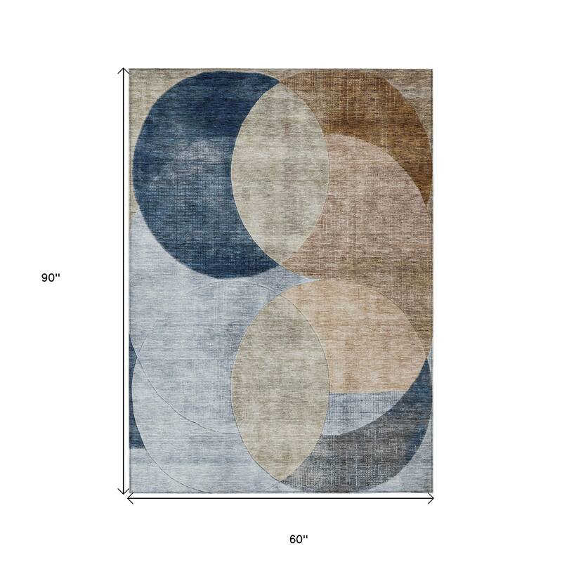 HomeRoots Geometric Transitional Rectangle Outdoor Rug