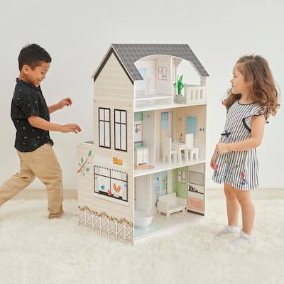 Teamson Kids Wonderland Ariel 2-in-1 Dollhouse Play Kitchen Set