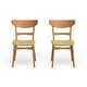 preview thumbnail 33 of 55, Idalia Mid-Century Modern Dining Chairs (Set of 2) by Christopher Knight Home - N/A
