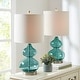 preview thumbnail 10 of 55, Ellipse Curved Gourd Glass Table Lamp, Set of 2