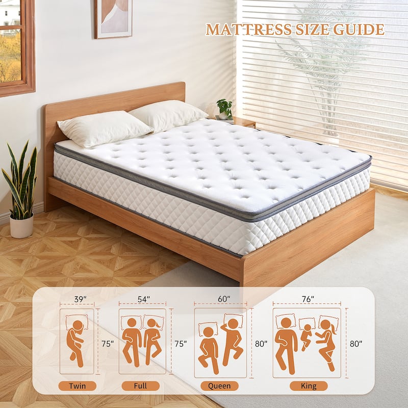 SweDrea 10 in. Firm Hybrid Memory Foam Mattress with CertiPUR-US and Oeko-TEX , Featuring Reinforced Springs.