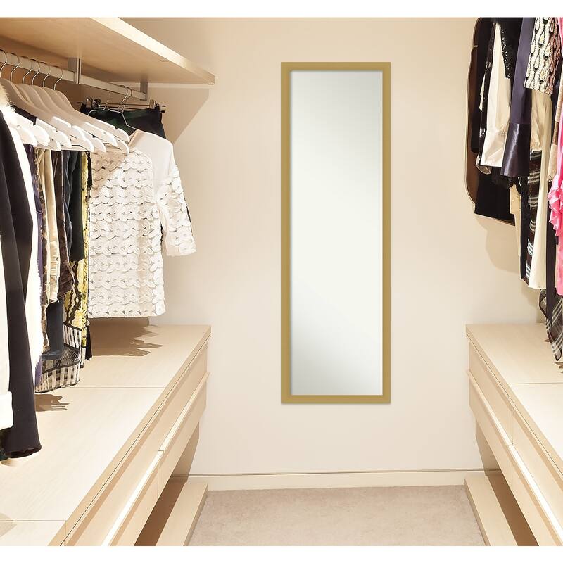 Non-Beveled Full Length On The Door Mirror - Grace Frame