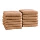 preview thumbnail 105 of 174, Linery & Co. Luxury Cotton Textured Bath Towel. Washcloth (Pack of 12) - Clay