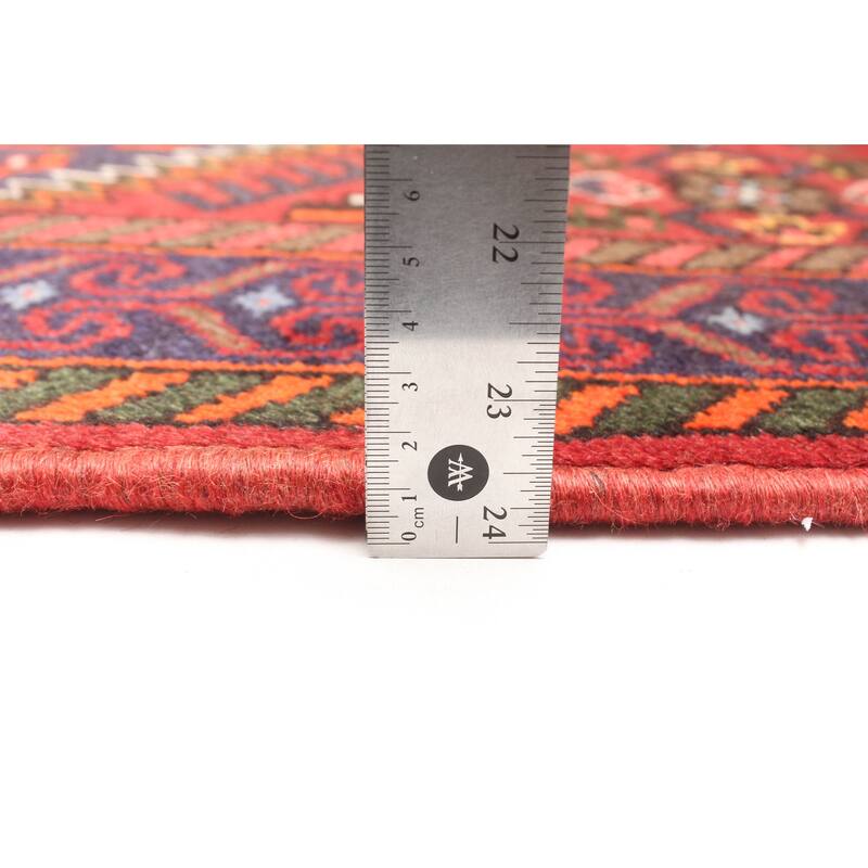 ECARPETGALLERY Hand-knotted Andelz Red Wool Rug - 4'2 x 6'7