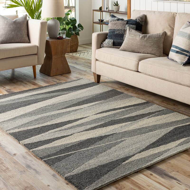 Artistic Weavers Aritza Modern Abstract Area Rug - 2' x 3' - Medium Grey