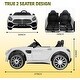 preview thumbnail 2 of 2, Battery-Powered 2-Seater Kids Ride-On Car with Bluetooth, Remote Control