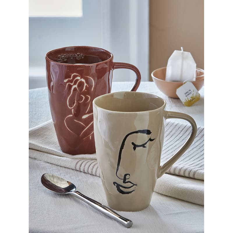 Goddess Ceramic Mug - 14oz Dishwasher Safe Drinkware for Spring - 5.13" H x 3.25" L x 3.25" W