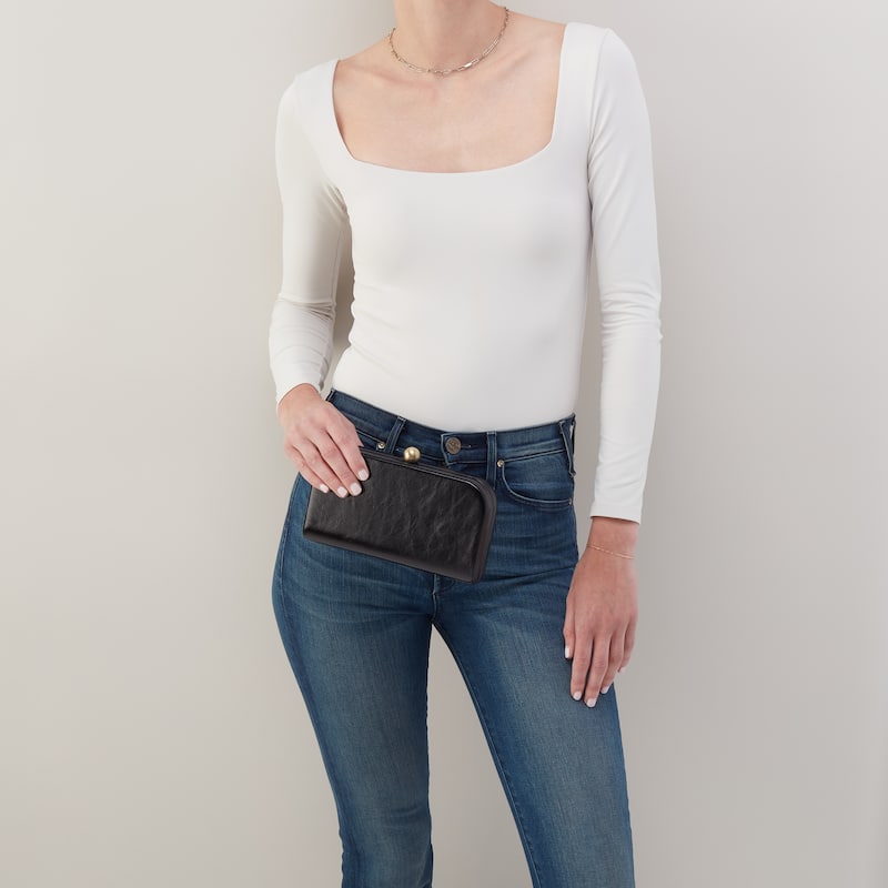 HOBO Lauren Leather Miniaudiere Clutch