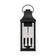 preview thumbnail 3 of 9, Bradford Outdoor 4-light Extra Large Wall Lantern w/ Clear Glass