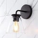 preview thumbnail 26 of 33, Kondo 6.38" Modern Farmhouse Iron LED Vanity, Oil Rubbed Bronze/Clear by JONATHAN Y