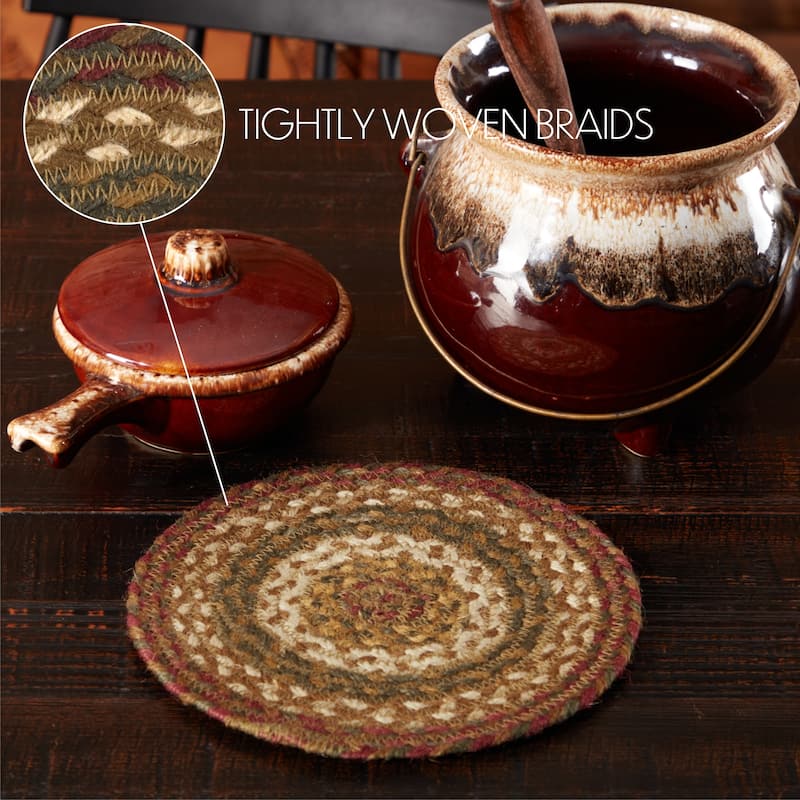 Tea Cabin Jute Trivet 8 - Trivet 8