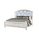 preview thumbnail 1 of 3, Ginger King Size LED Bed made with Wood in White White