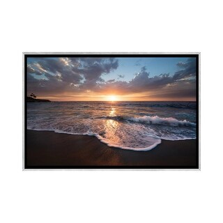 iCanvas "USA, California, La Jolla. Sunset over beach II" by Jaynes Gallery Framed