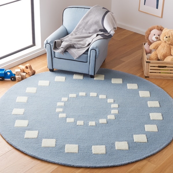 slide 2 of 12, SAFAVIEH Handmade Kids Aybuke Geometric Wool Rug