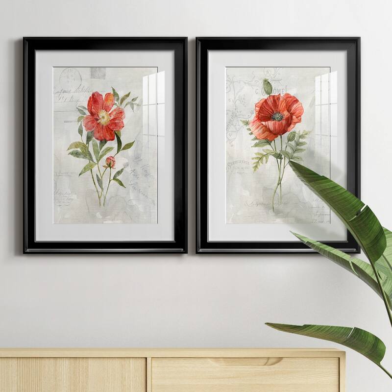 Linen Peony Premium Framed Print - Ready to Hang