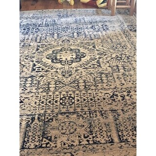 Shop Safavieh Evoke Vintage Ivory / Blue Center Medallion ...