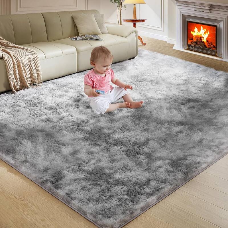 4X6 Fluffy Shag Area Rugs, Super Soft Rugs for Living Room