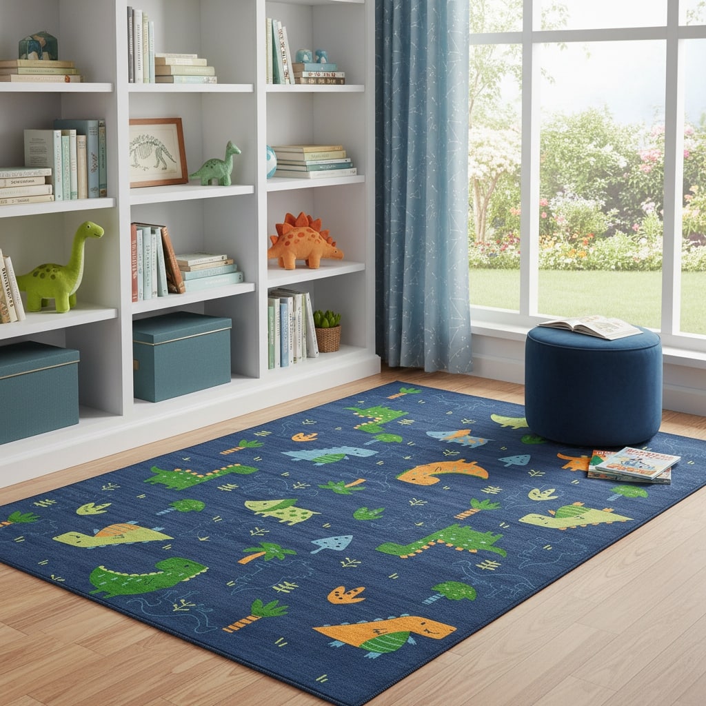 HomeRoots Juvenile/Youth Casual Rectangle Area Rug