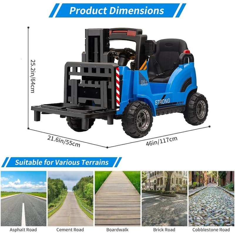 12V Kids Ride on Forklift Car