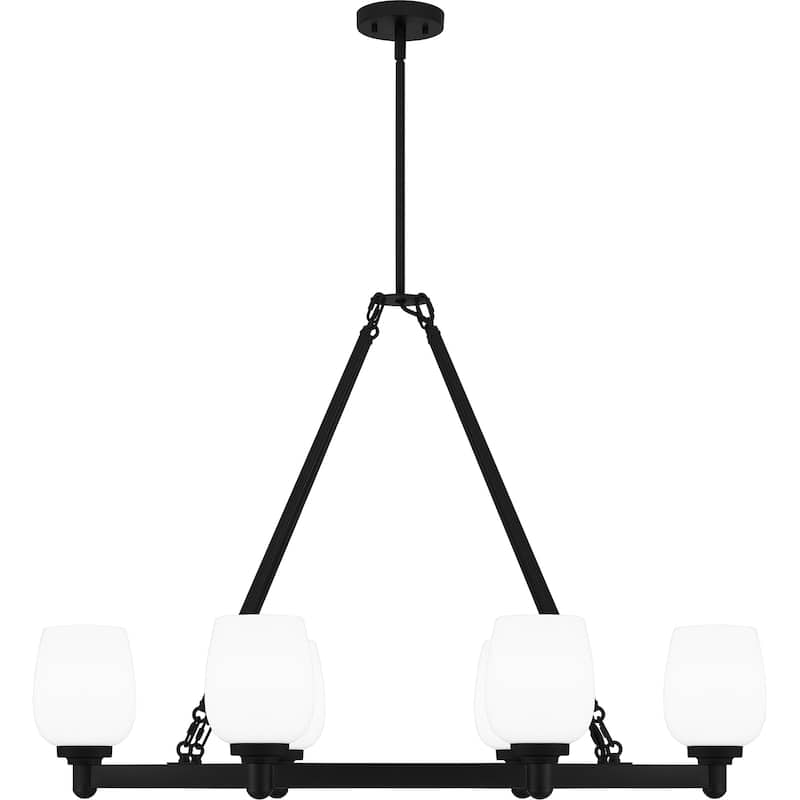 Penning 6-Light Matte Black Island Light