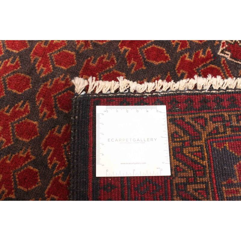 ECARPETGALLERY Hand-knotted Teimani Dark Grey Wool Rug - 2'8 x 4'8