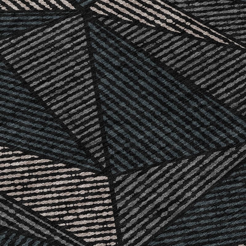 Machine Washable Indoor/ Outdoor Chantille Geometric Mosaic Rug