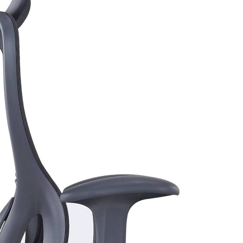 Black Adjustable Height Swivel Rolling Executive Office Chair