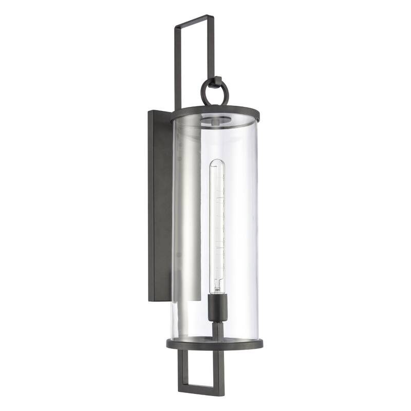 Hopkins 15.75'' High 1-Light Outdoor Sconce - Charcoal Black