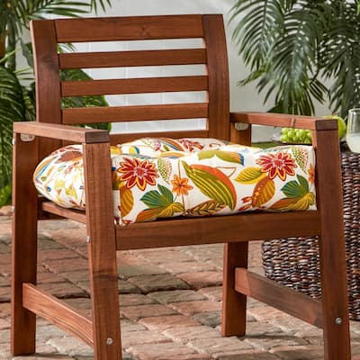 Esprit Floral 20-inch Outdoor Chair Cushion by Greendale Home Fashions - 20w x 20l