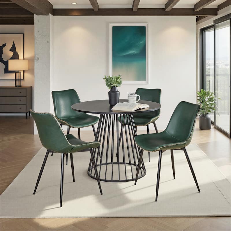Porch & Den Canary-Kantsjo Black 5-Piece Dining Set