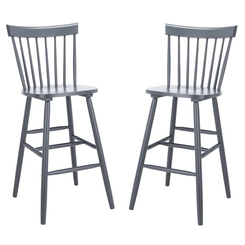 SAFAVIEH Belva 30-inch Spindle Farmhouse Bar Stool (Set of 2) - 20" W x 21" D x 44" H - 20"W x 21"D x 44"H