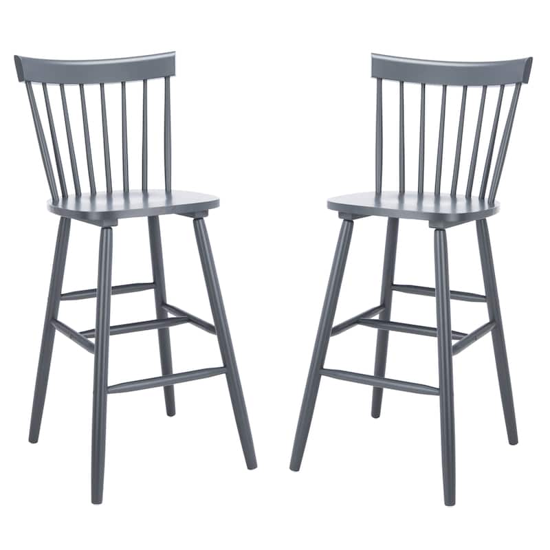 SAFAVIEH Providence 30-inch Spindle Farmhouse Barstool (Set of 2). - 20" W x 21" D x 44" H