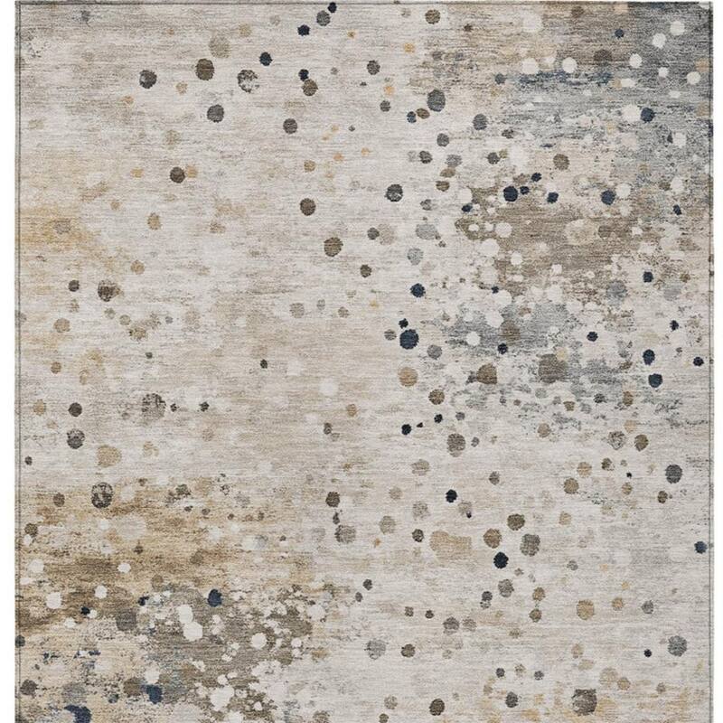 HomeRoots Abstract Transitional Rectangle Outdoor Rug