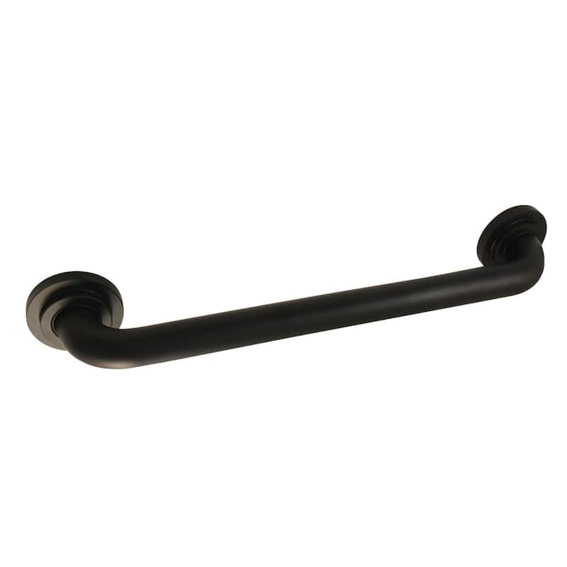 Manhattan 16-Inch Decorative 1-1/4-Inch OD Grab Bar - Matte Black