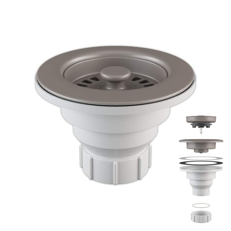 Lexicon Kitchen Sink Basket Strainer 3-1/2" - Concrete Finish